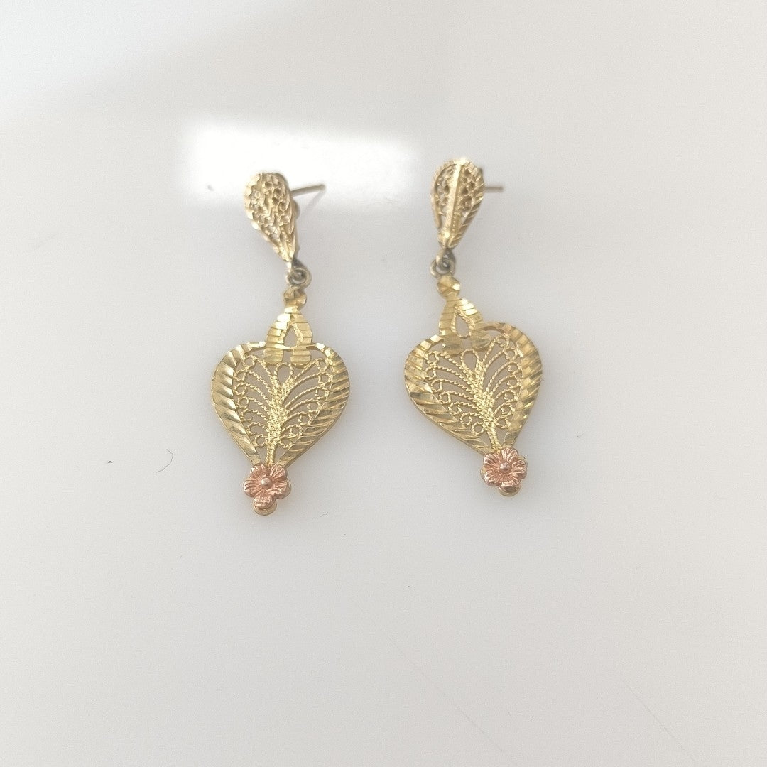 ARETES PAR ORO 14 K 3,90 GRMS (SEMINUEVO)
