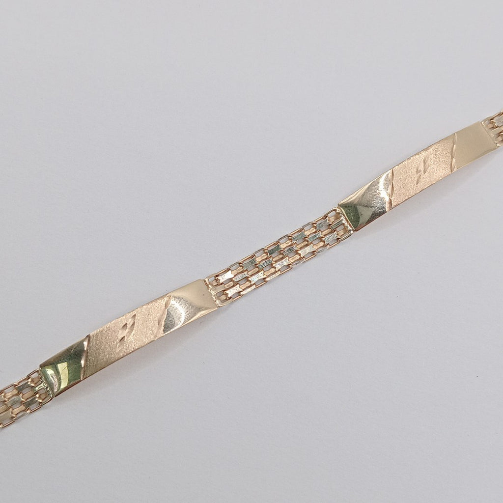 PULSERA ORO COMBINADO 10 K 4.4 GRMS (SEMINUEVO)