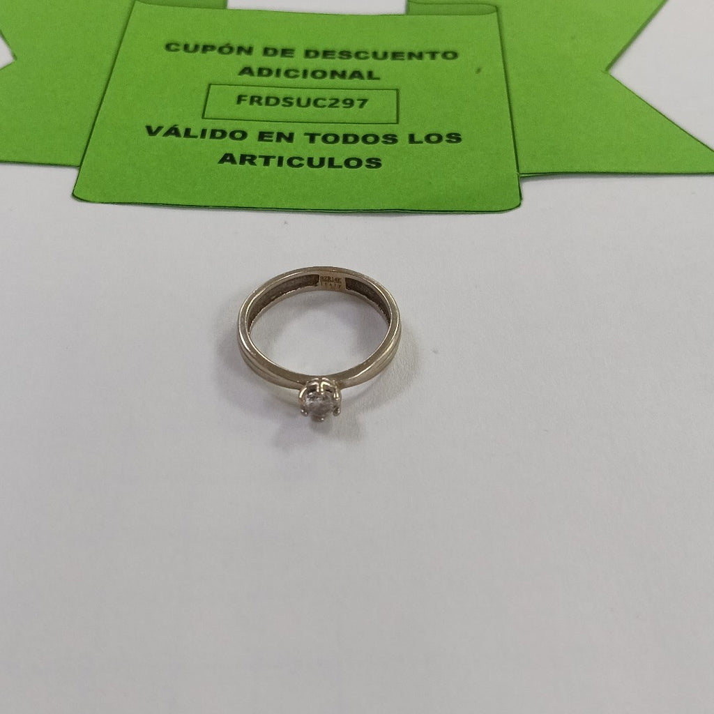 SOLITARIO ORO BLANCO 14 K 2.5 GRMS (SEMINUEVO)
