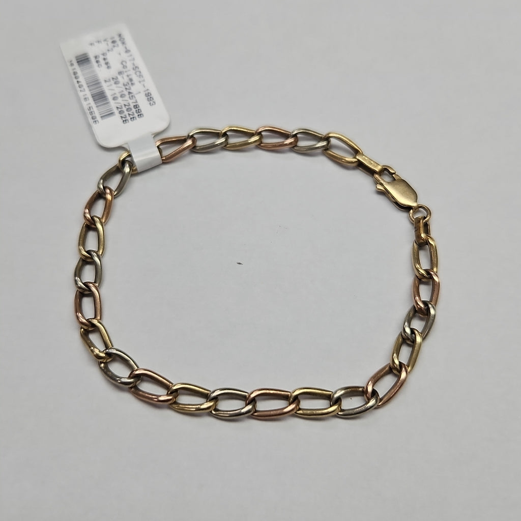 PULSERA ORO COMBINADO 14 K 7 GRMS (SEMINUEVO)