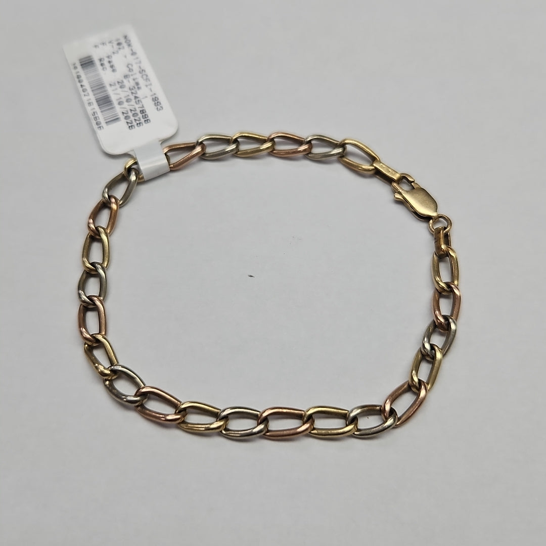 PULSERA ORO COMBINADO 14 K 7 GRMS (SEMINUEVO)