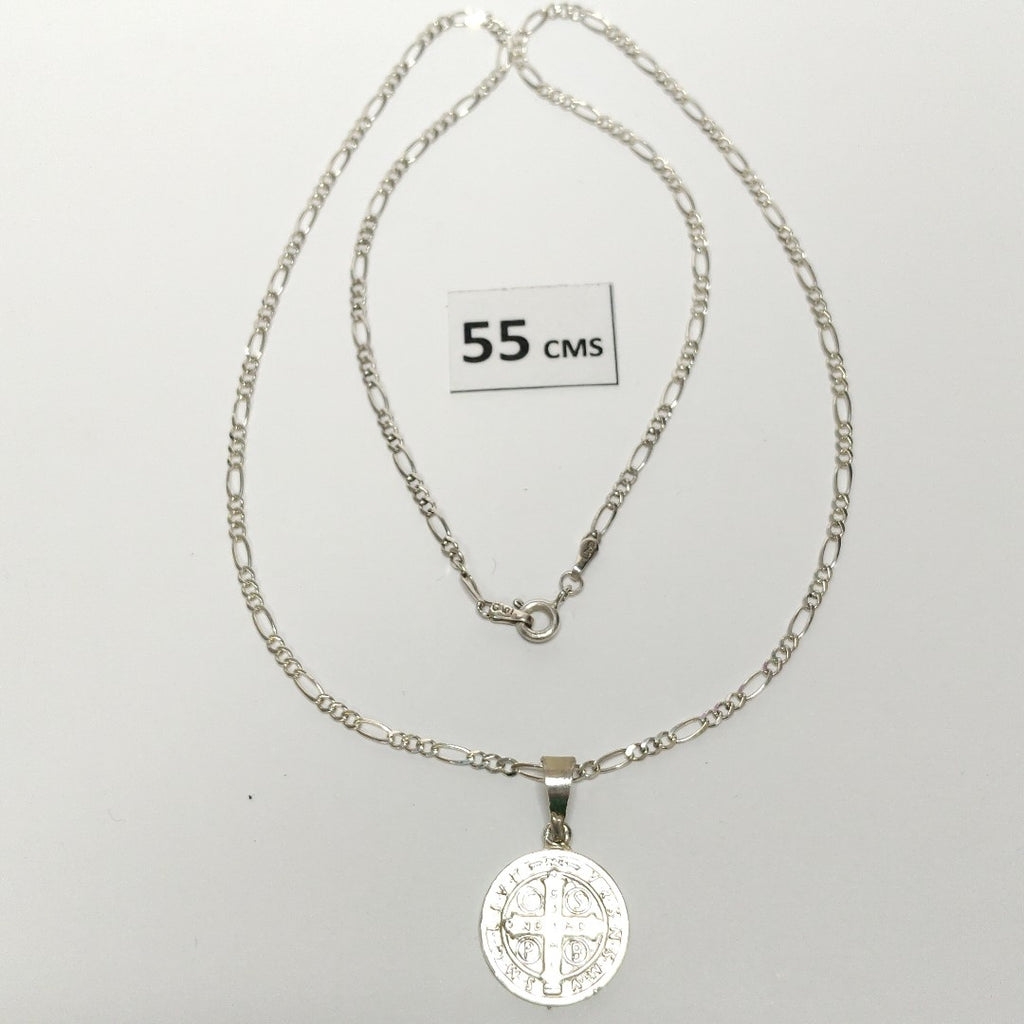 CADENA, MEDALLA RELIGIOSA PLATA 7.6 GRMS (SEMINUEVO)