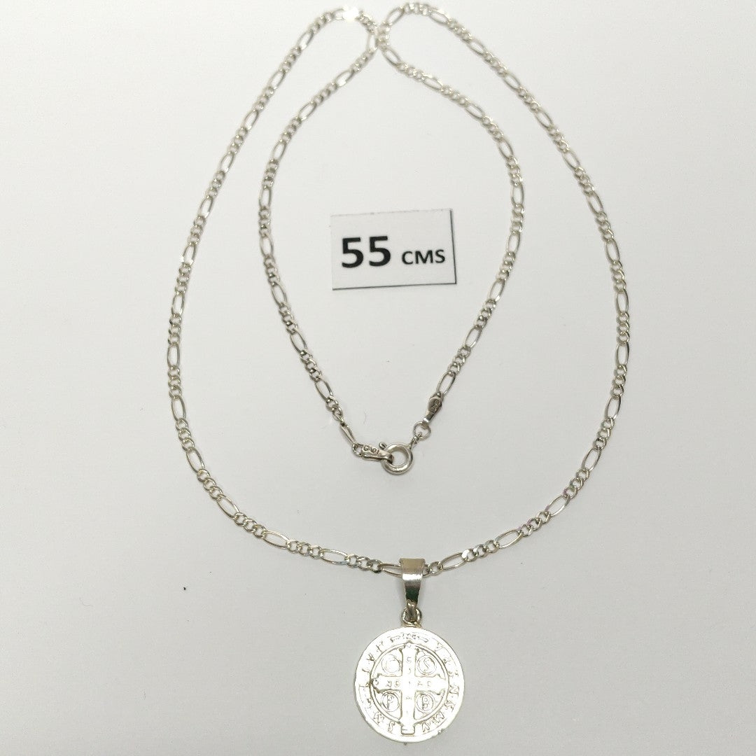 CADENA, MEDALLA RELIGIOSA PLATA 7.6 GRMS (SEMINUEVO)