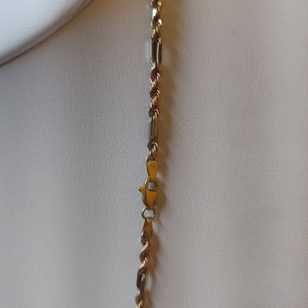 CADENA ORO, ORO COMBINADO 10 K 7.4 GRMS (SEMINUEVO)