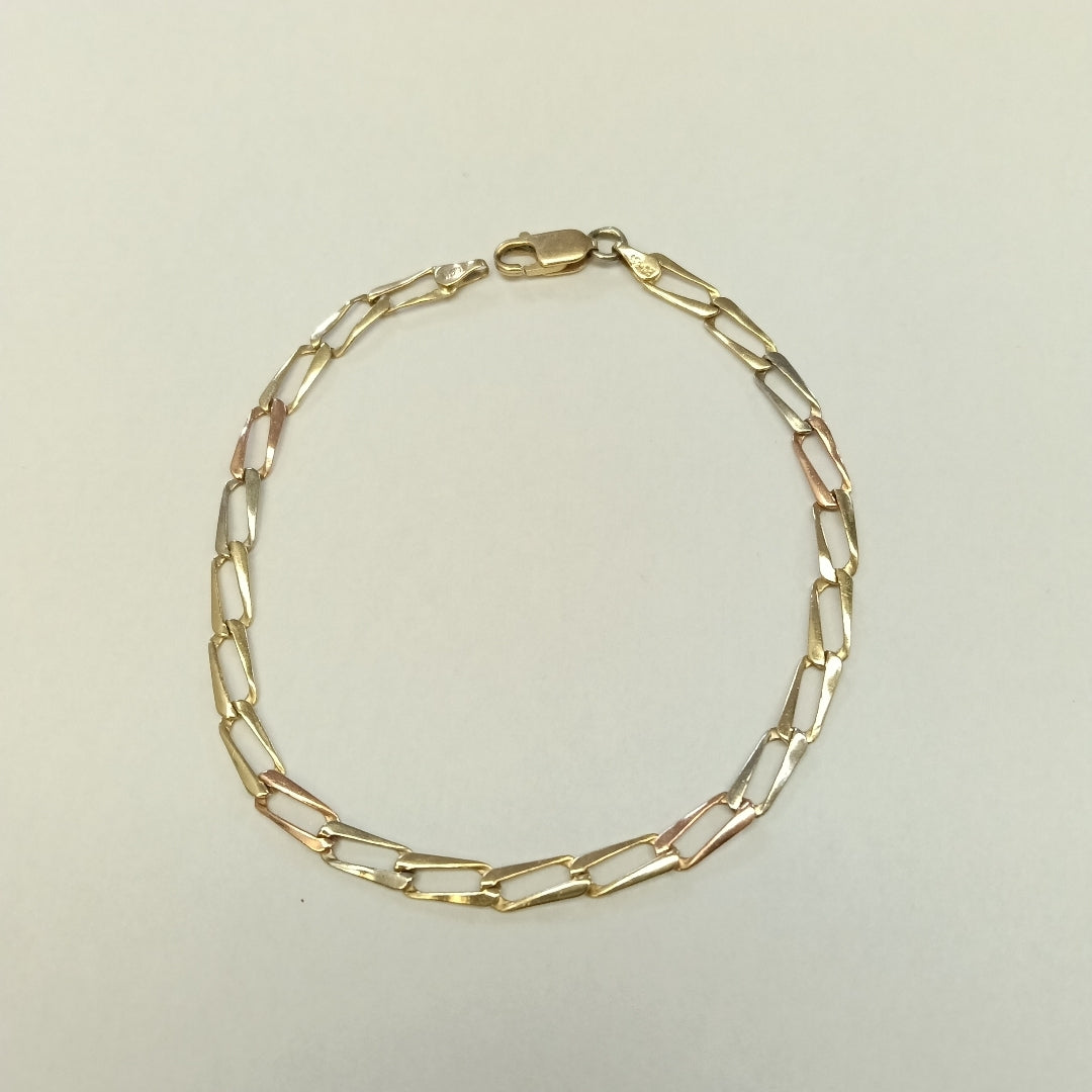 PULSERA ORO, ORO COMBINADO 14 K 3.5 GRMS (SEMINUEVO)