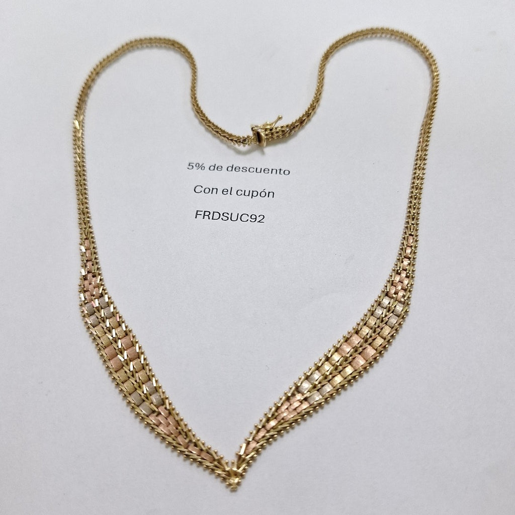 GARGANTILLA ORO,ORO COMBINADO 14 K 17,80 GRMS (SEMINUEVO)
