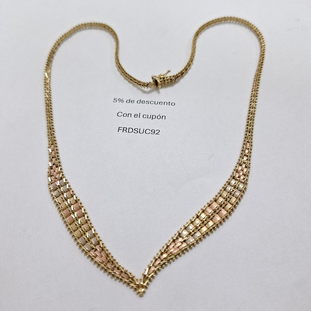 GARGANTILLA ORO,ORO COMBINADO 14 K 17,80 GRMS (SEMINUEVO)