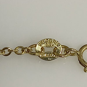 PULSERA ESPECIAL CON CORAZONES CONBINADOS 14K 18 CM 1.6 GR (NUEVO)