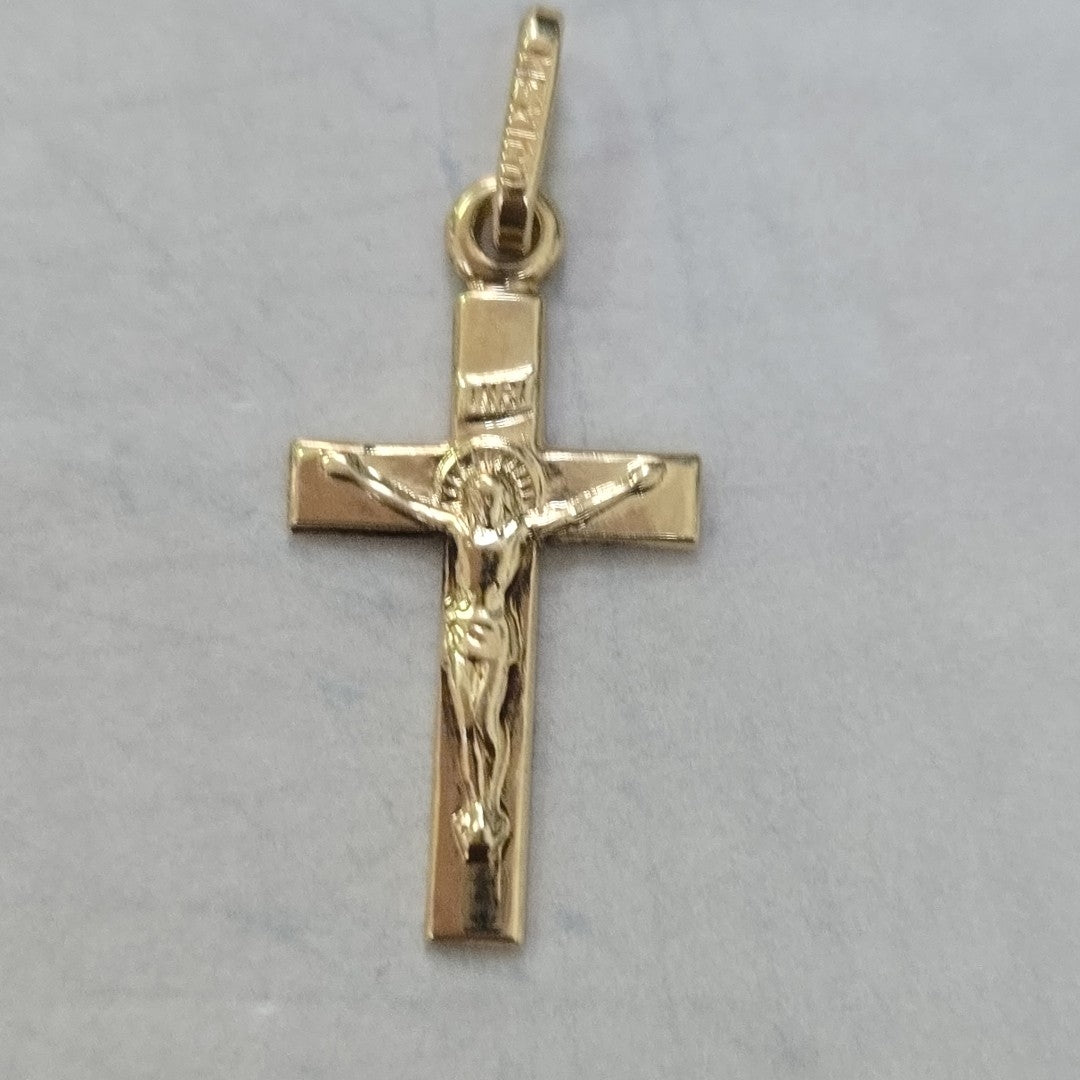 CRUCIFIJO ORO 14 K 1.5 GRMS (SEMINUEVO)