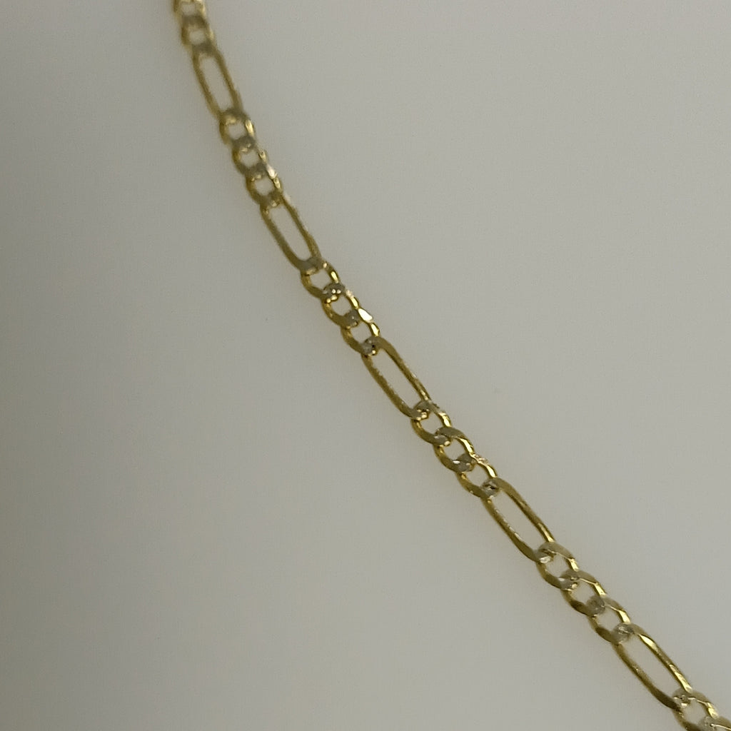 PULSERA 3X1 DIAMANTADA 14K 18 CM 1.5 GR (NUEVO)
