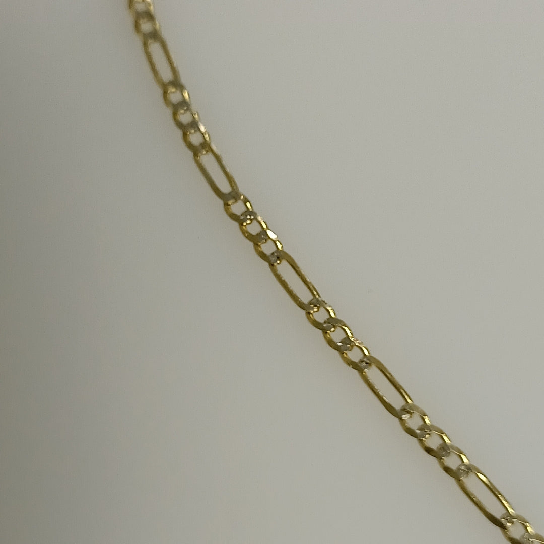 PULSERA 3X1 DIAMANTADA 14K 18 CM 1.5 GR (NUEVO)