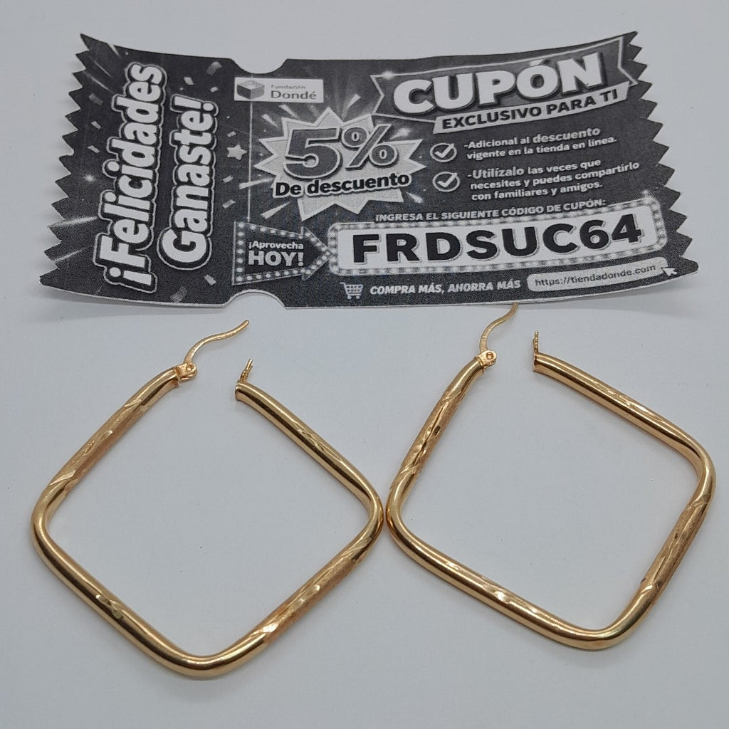 ARRACADAS PAR ORO 10 K 4,20 GRMS (SEMINUEVO)
