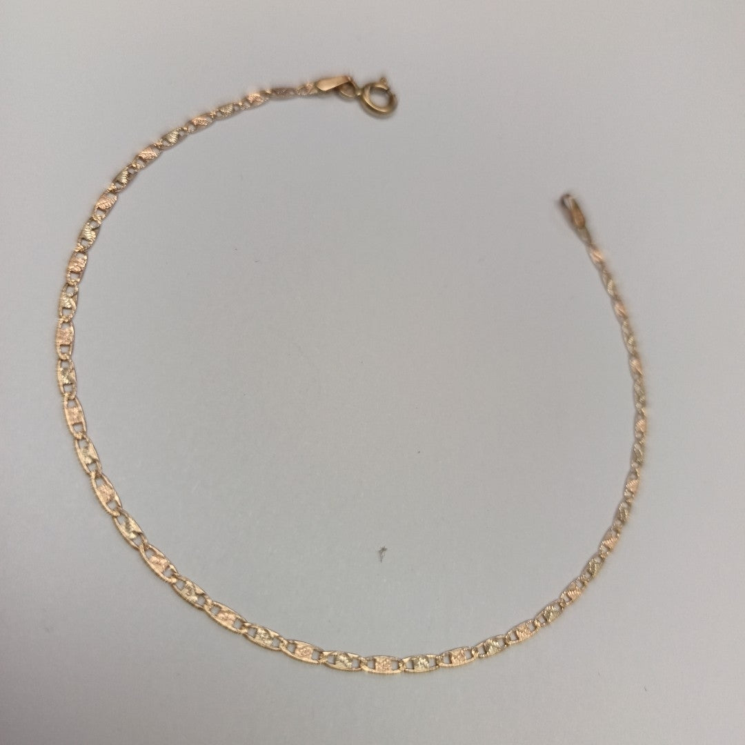 PULSERA ORO COMBINADO 14 K 1,10 GRMS (SEMINUEVO)