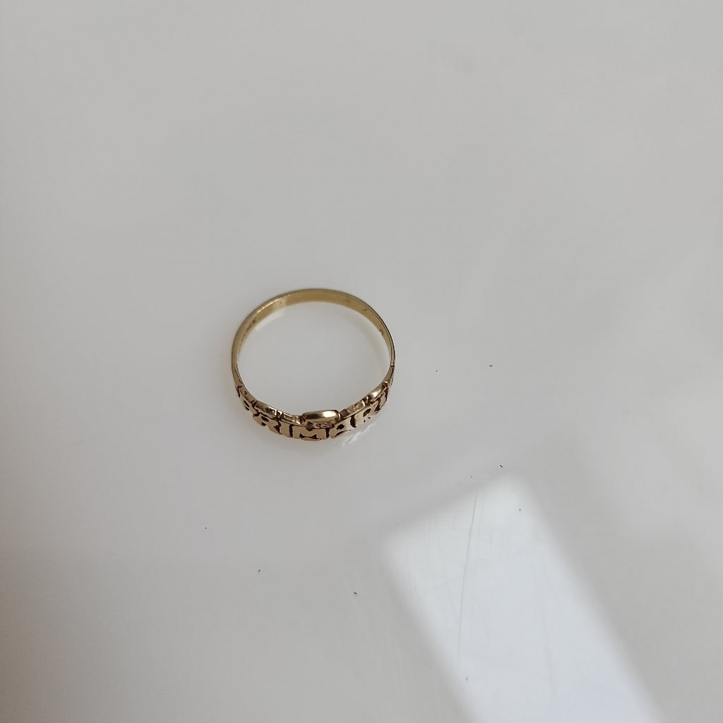 ANILLO DE GRADUACIÓN ORO 10 K 1,00 GRMS (SEMINUEVO)