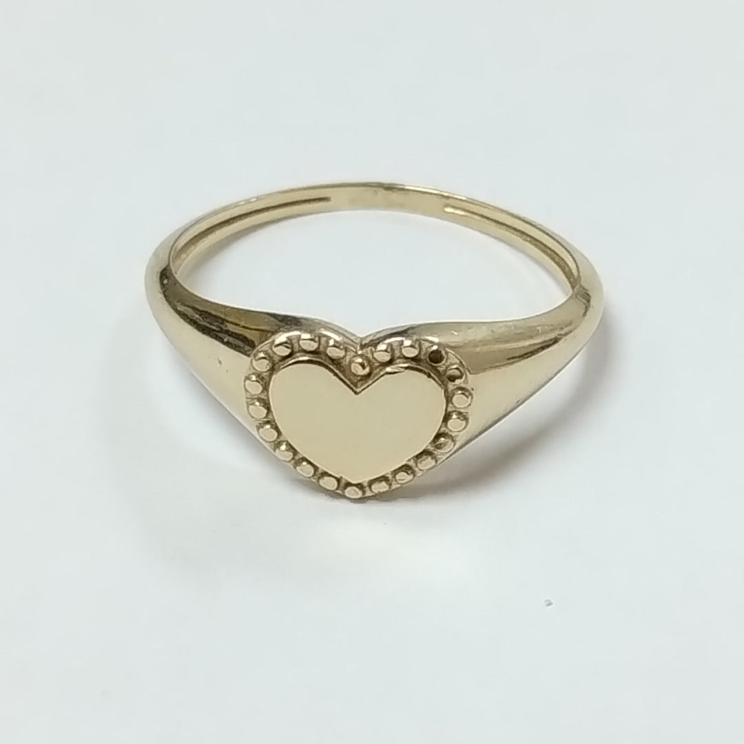 ANILLOS ANILLITO FIG CORAZON 10K TALLA 8 1.7 GR (NUEVO)