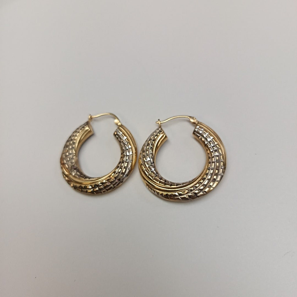 ARRACADAS PAR ORO,RODIADO 14 K 4,10 GRMS (SEMINUEVO)