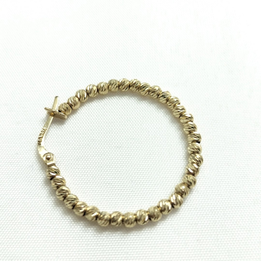 ARRACADAS PAR ORO 14 K 3.7 GRMS (SEMINUEVO)