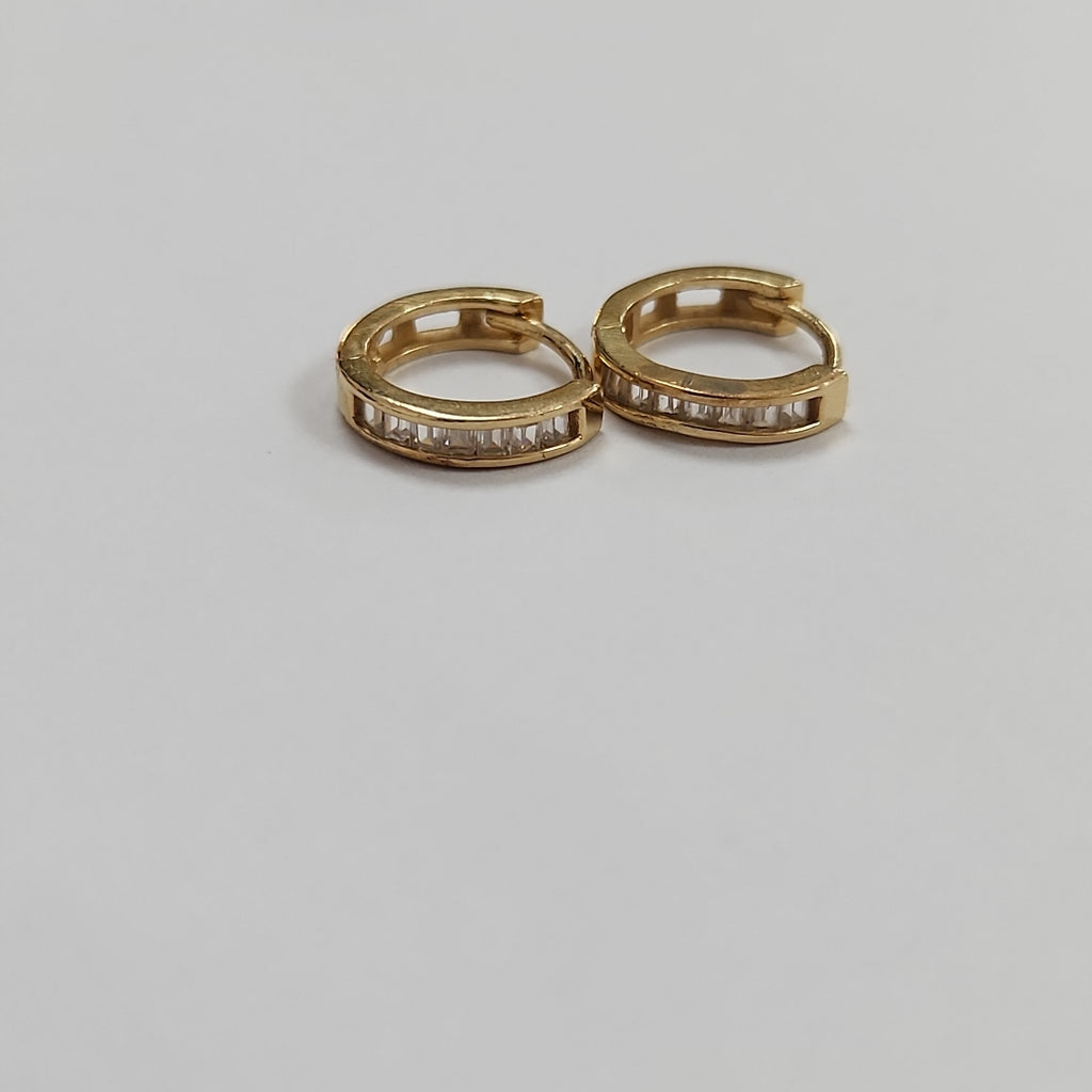 ARRACADAS PAR ORO 14 K 1.7 GRMS (SEMINUEVO)