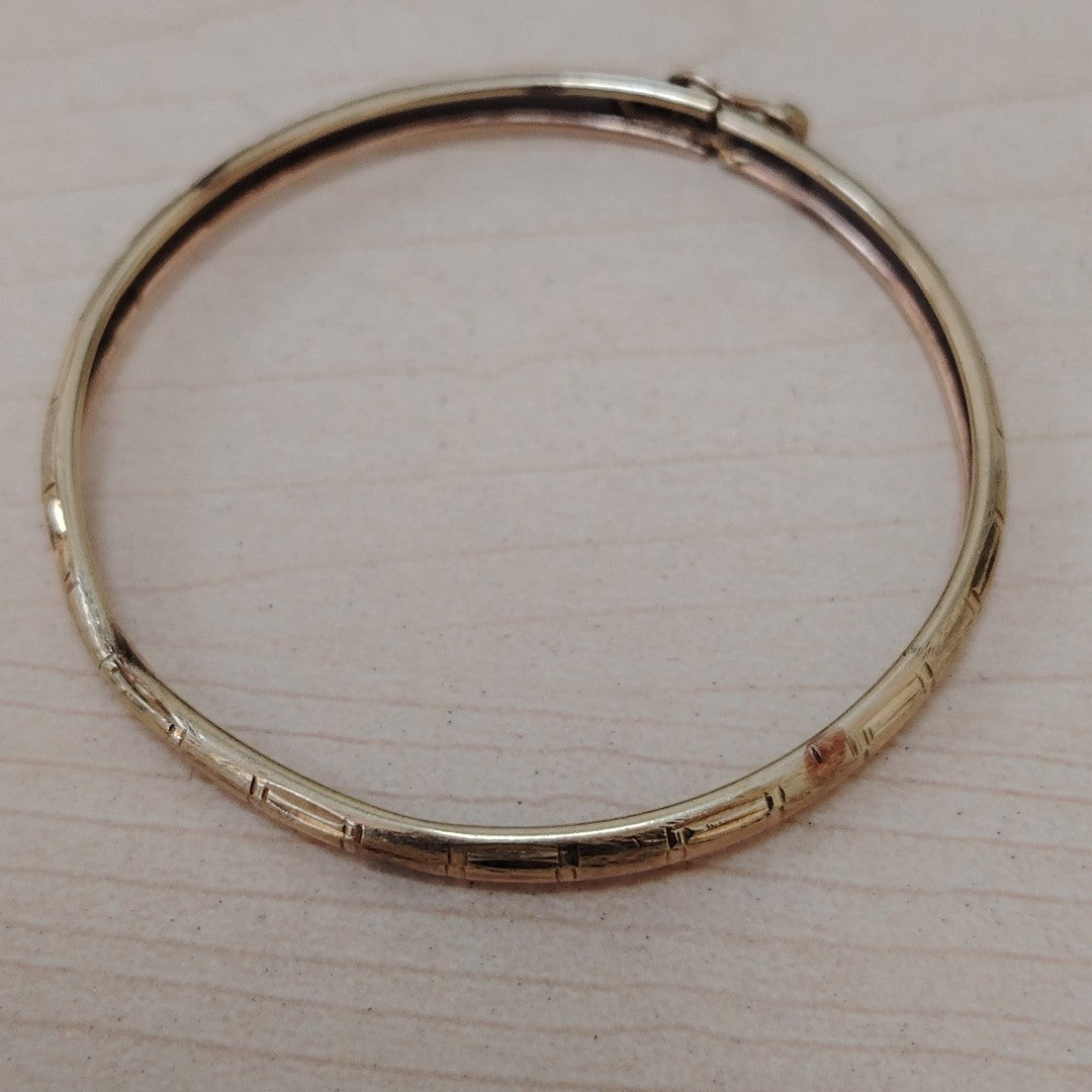 PULSERA RIGIDA ORO 14 K 4.3 GRMS (SEMINUEVO)