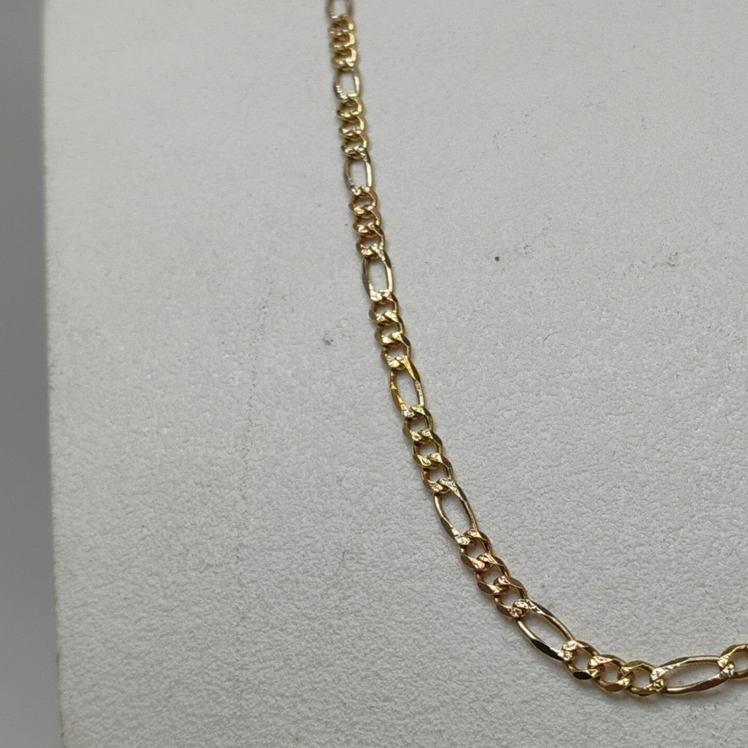 CADENA ORO COMBINADO 14 K 2.8 GRMS (SEMINUEVO)