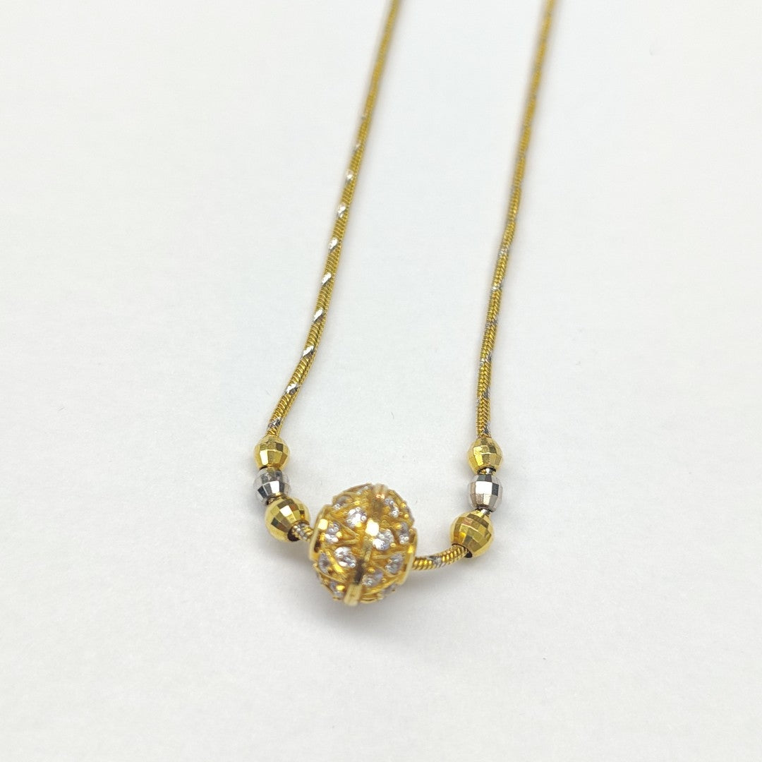 GARGANTILLA ORO COMBINADO 14 K 10 GRMS (SEMINUEVO)