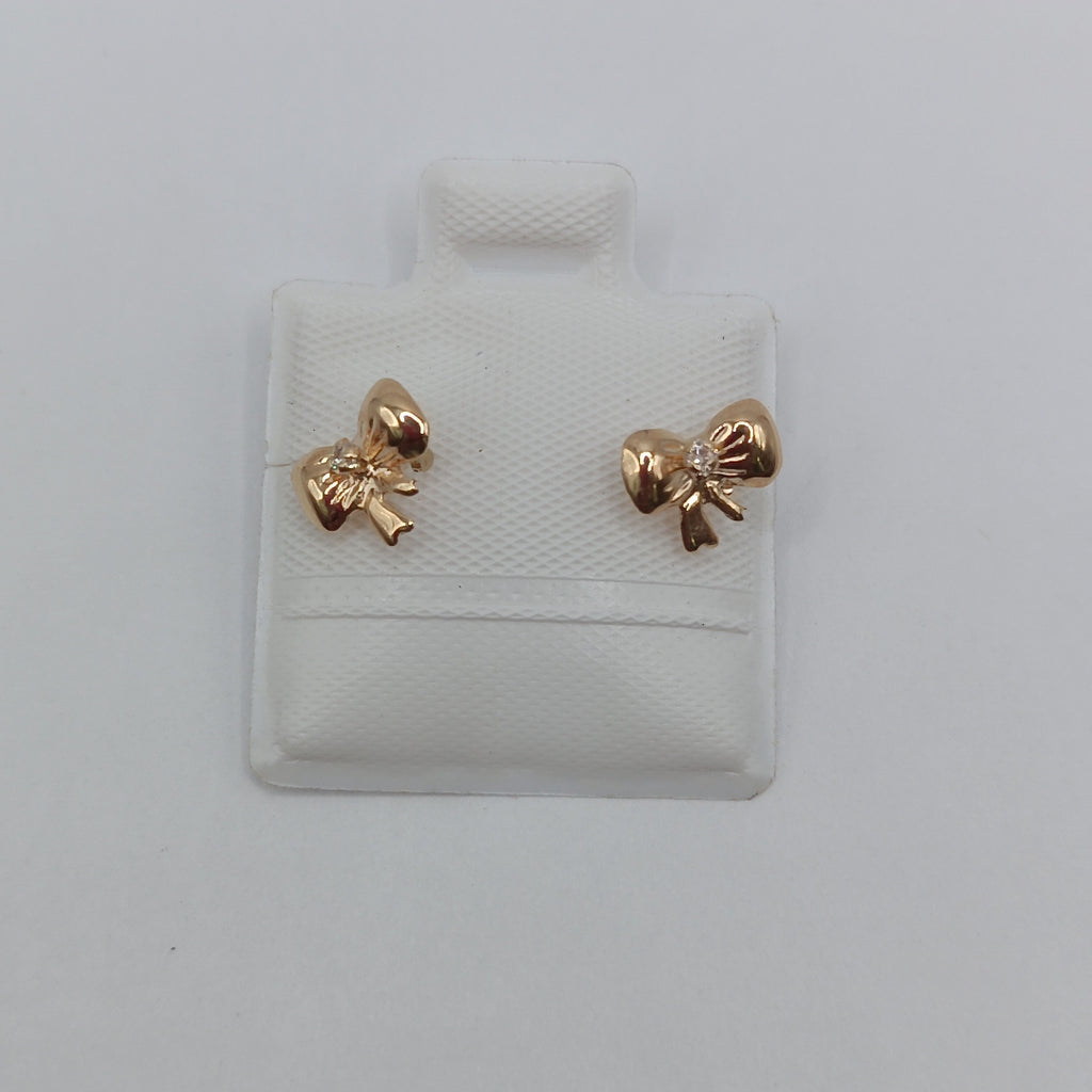 BROQUELES BROQUEL FIG MOÑO C CIRCONIA 14K 0.2441 GR (NUEVO)
