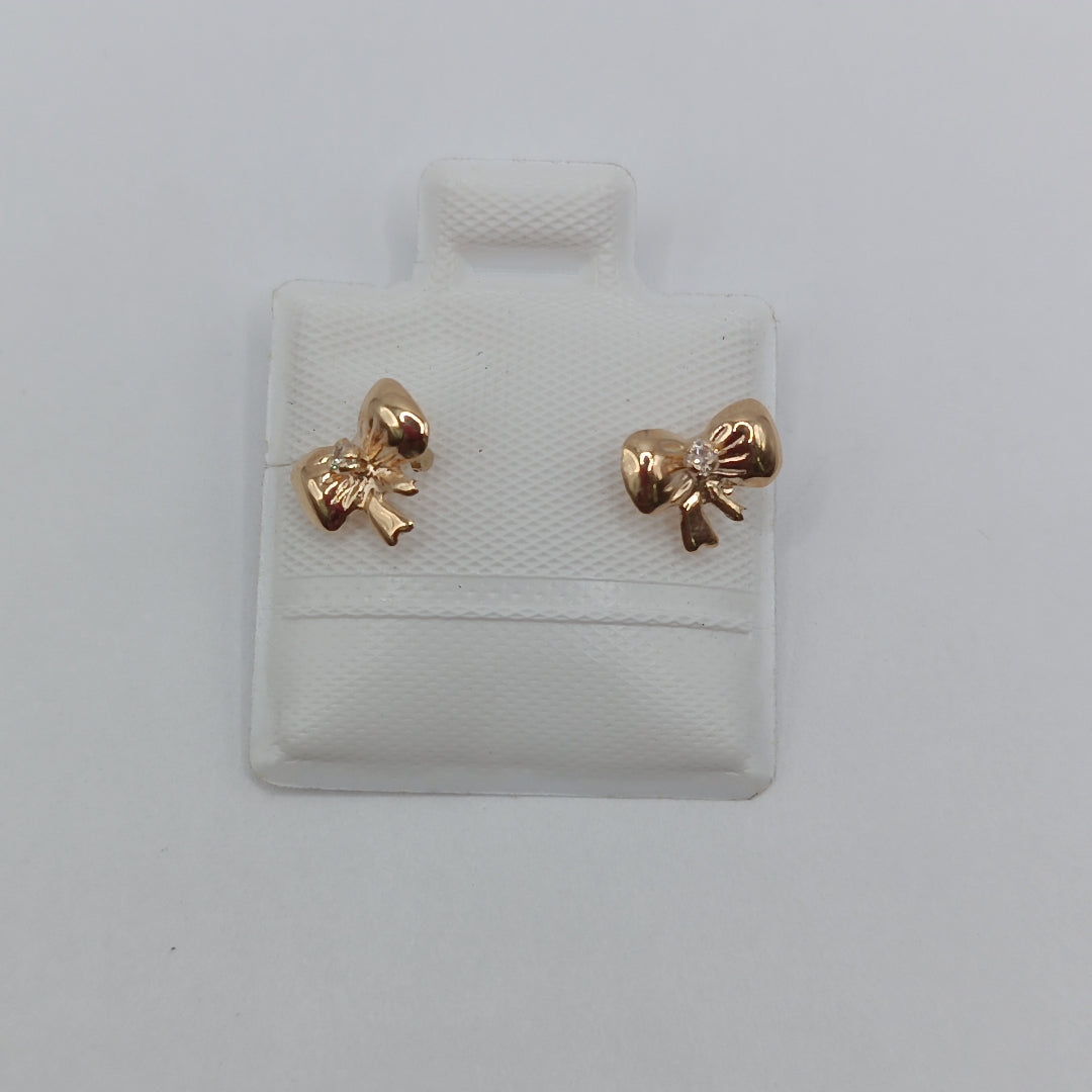 BROQUELES BROQUEL FIG MOÑO C CIRCONIA 14K 0.2441 GR (NUEVO)