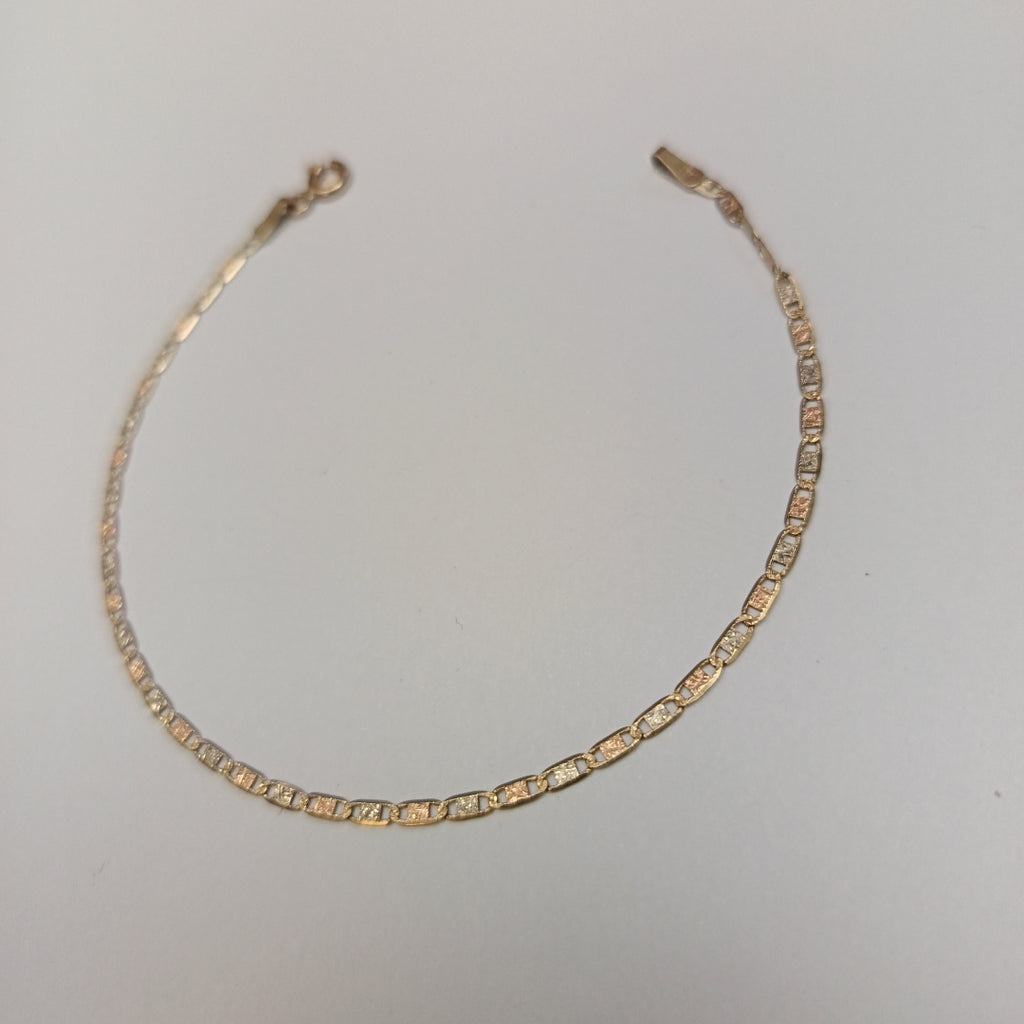 PULSERA ORO COMBINADO 14 K 1,10 GRMS (SEMINUEVO)