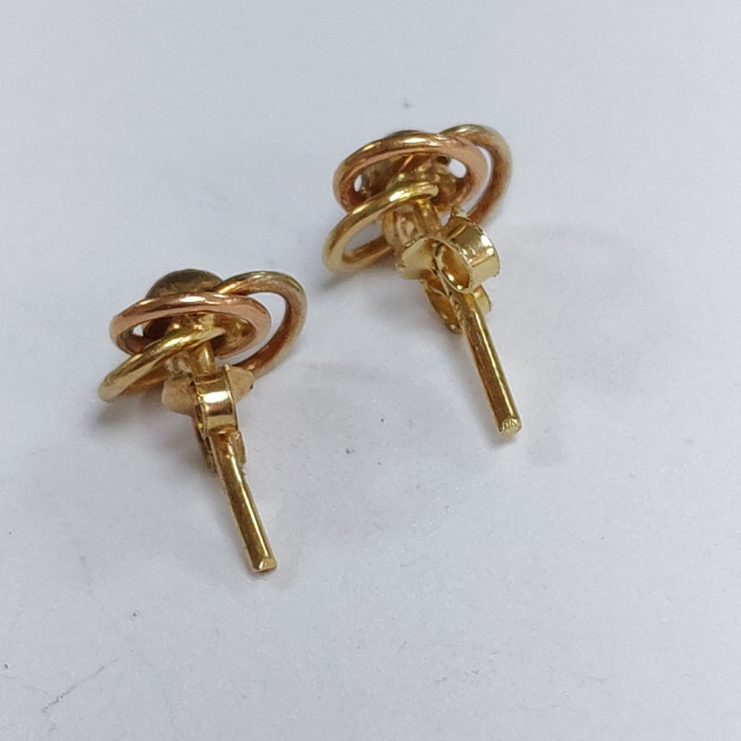 ARETES PAR ORO 14 K 1,40 GRMS (SEMINUEVO)
