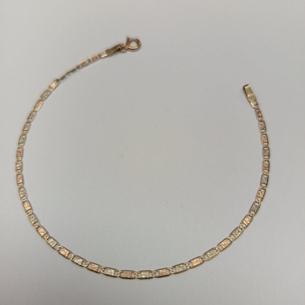 PULSERA ORO COMBINADO 14 K 1,10 GRMS (SEMINUEVO)