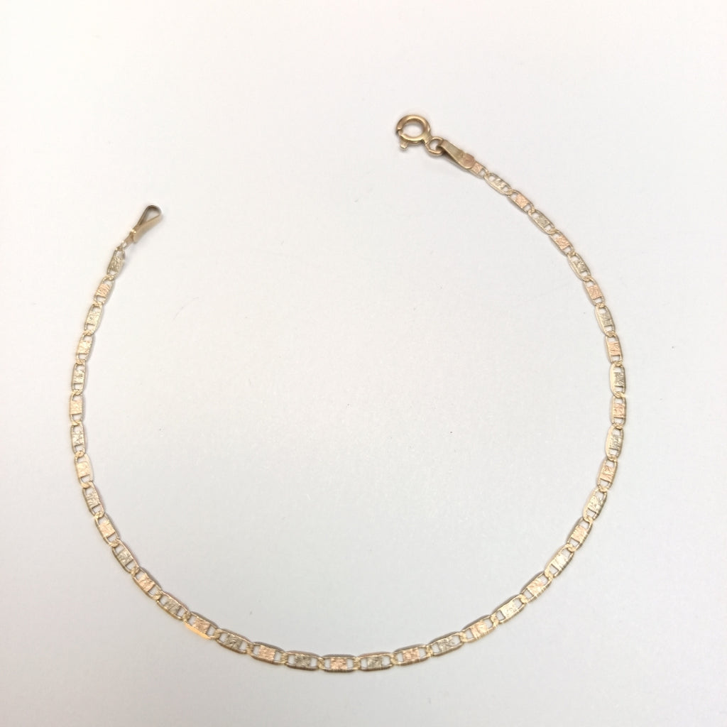 PULSERA ORO COMBINADO 14 K 1,10 GRMS (SEMINUEVO)