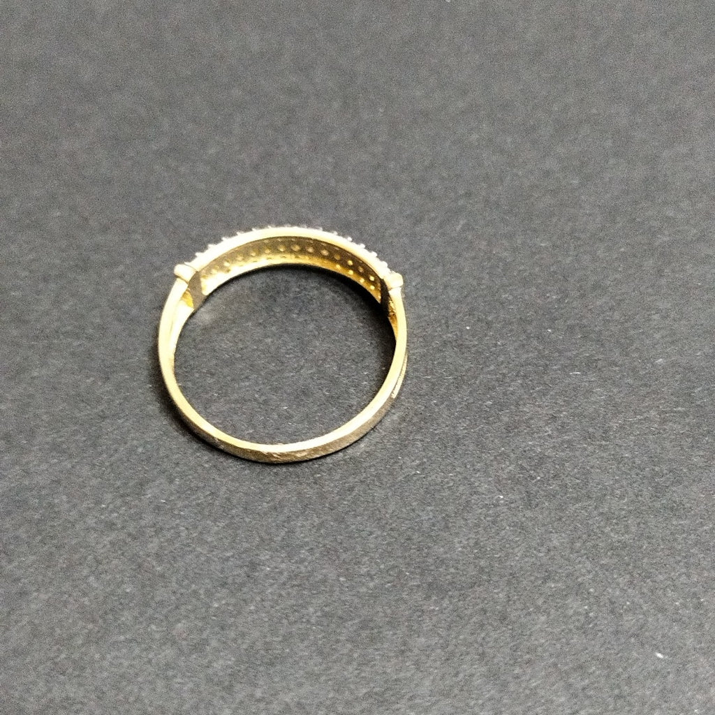 ANILLO ANILLITO C CIRCONIAS 14K 7 TALLA 1.5 GR (NUEVO)