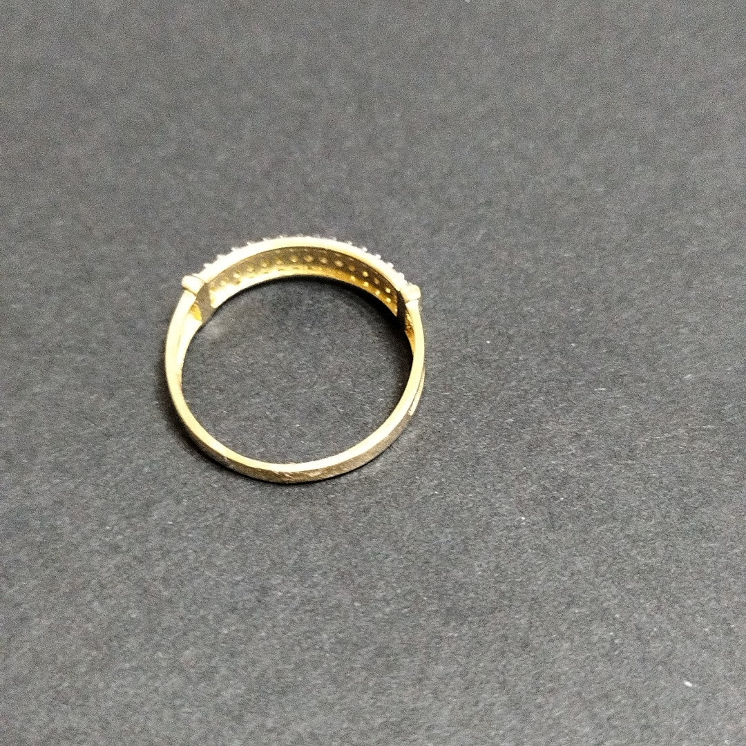 ANILLO ANILLITO C CIRCONIAS 14K 7 TALLA 1.5 GR (NUEVO)