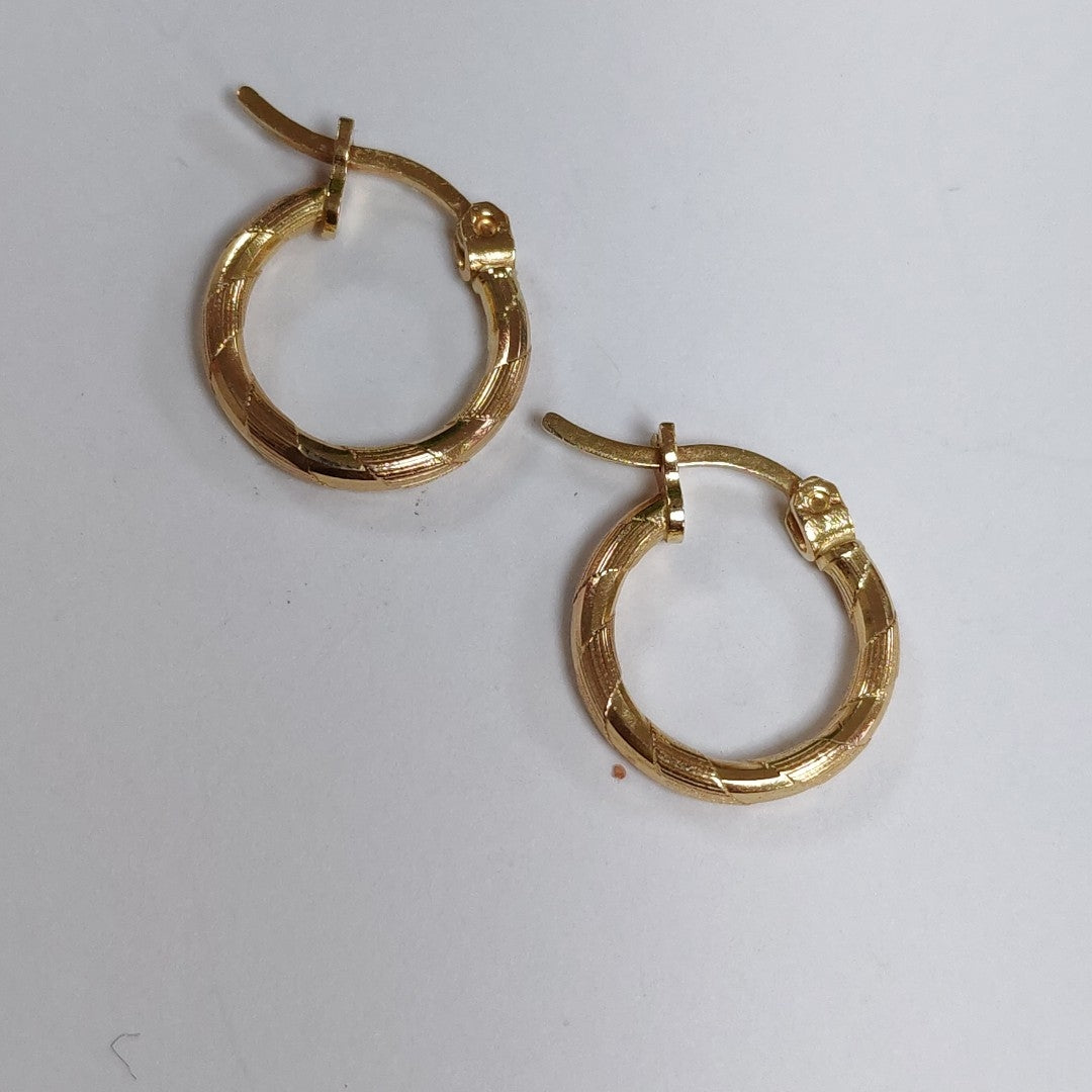 ARRACADAS PAR ORO 14 K 1.1 GRMS (SEMINUEVO)