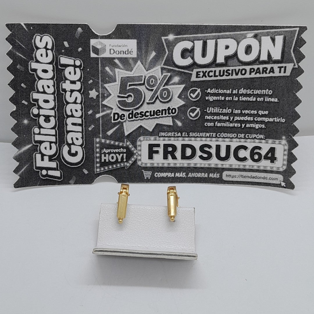 ARETES PAR ORO 14 K 3,20 GRMS (SEMINUEVO)