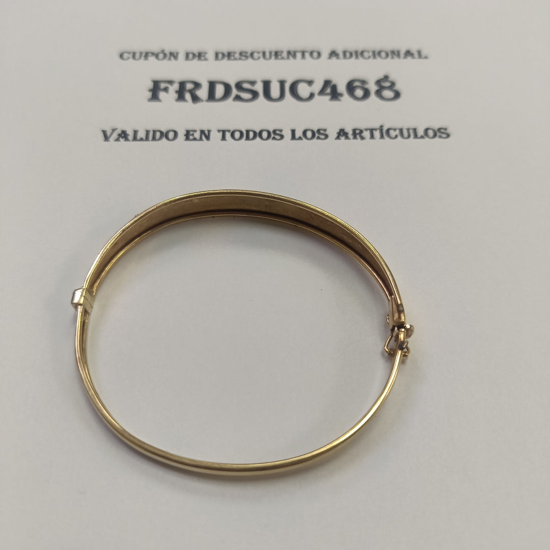 PULSERA RIGIDA ORO 14 K 9.7 GRMS (SEMINUEVO)