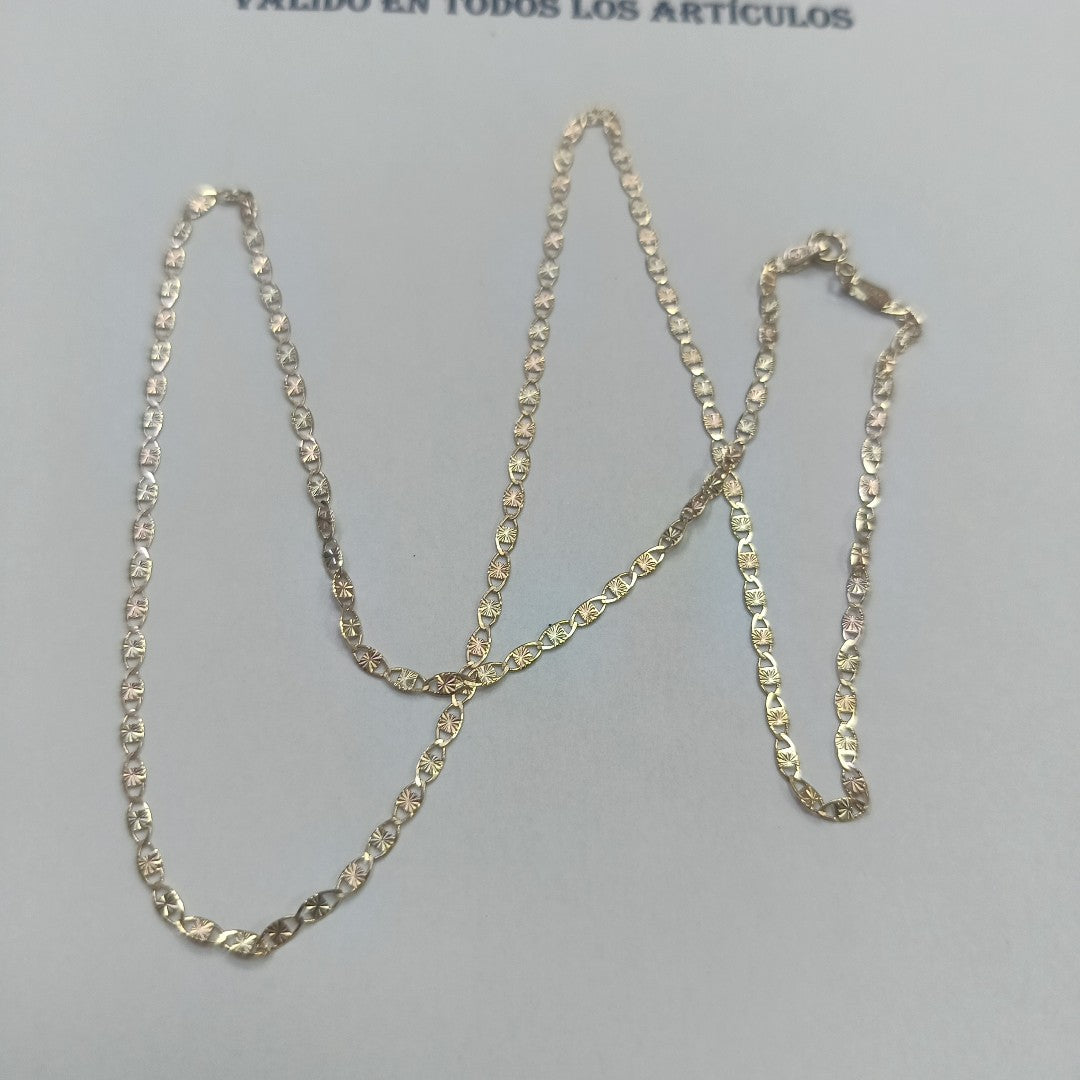 CADENA ORO COMBINADO 10 K 2.7 GRMS (SEMINUEVO)