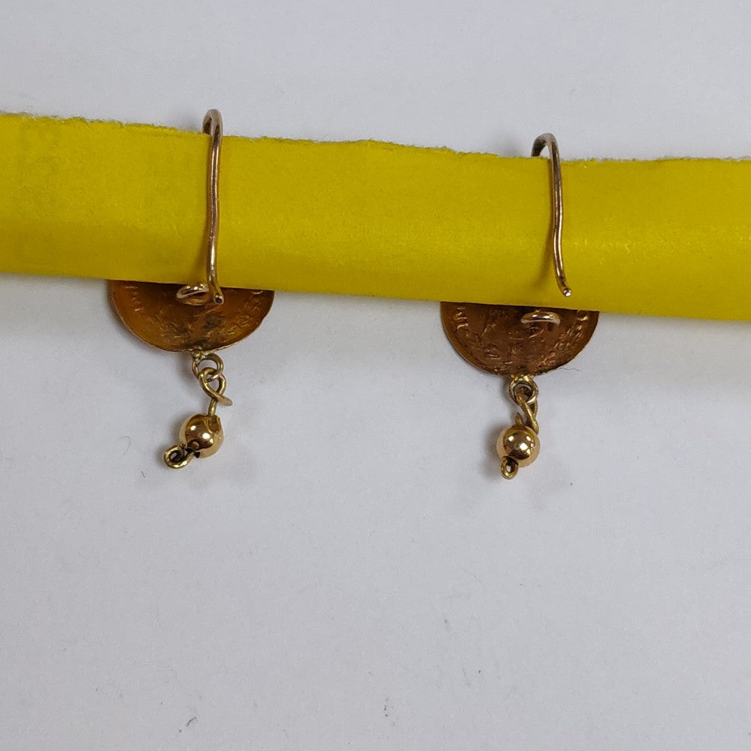 K1 0,90 GRMS 8 K IDENTIFICACIÓN ARETES PAR MATERIALES ORO ESPECIFICACIONES (SEMINUEVO)