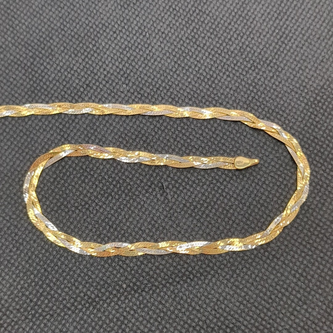 CADENA ORO COMBINADO 10 K 6.2 GRMS (SEMINUEVO)