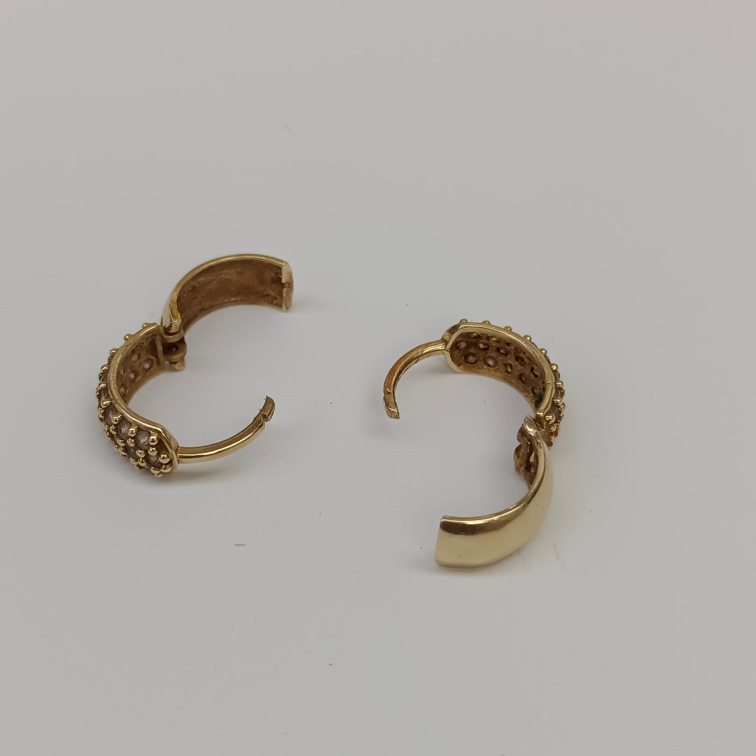 ARRACADAS PAR ORO 14 K 2.8 GRMS (SEMINUEVO)