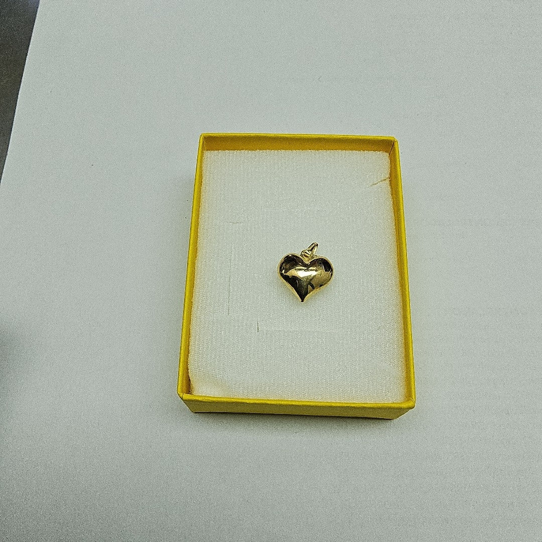DIJE TEJIDO CORAZON LISO 14K 1 GR (NUEVO)
