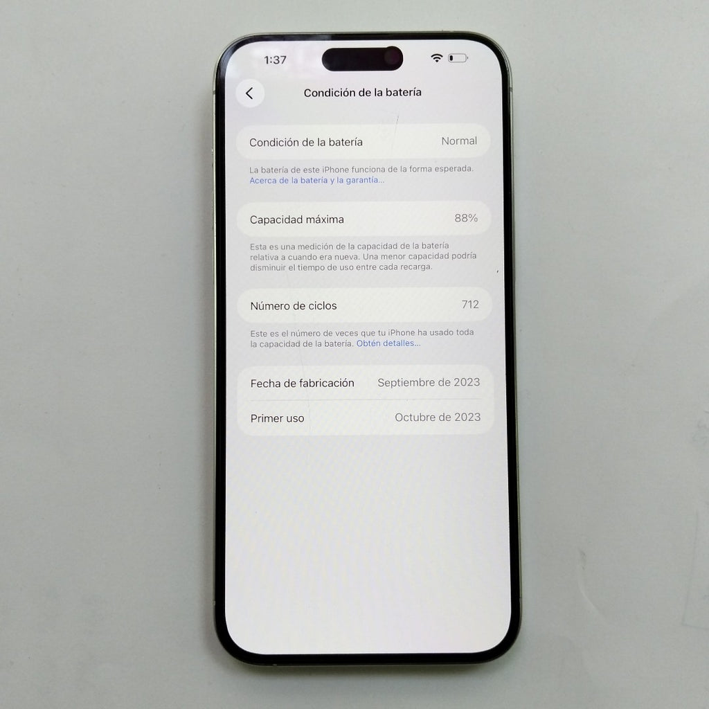 CELULAR APPLE IPHONE 15 PRO MAX A2849 (2023) 256 GB 8 GB RAM (SEMINUEVO)