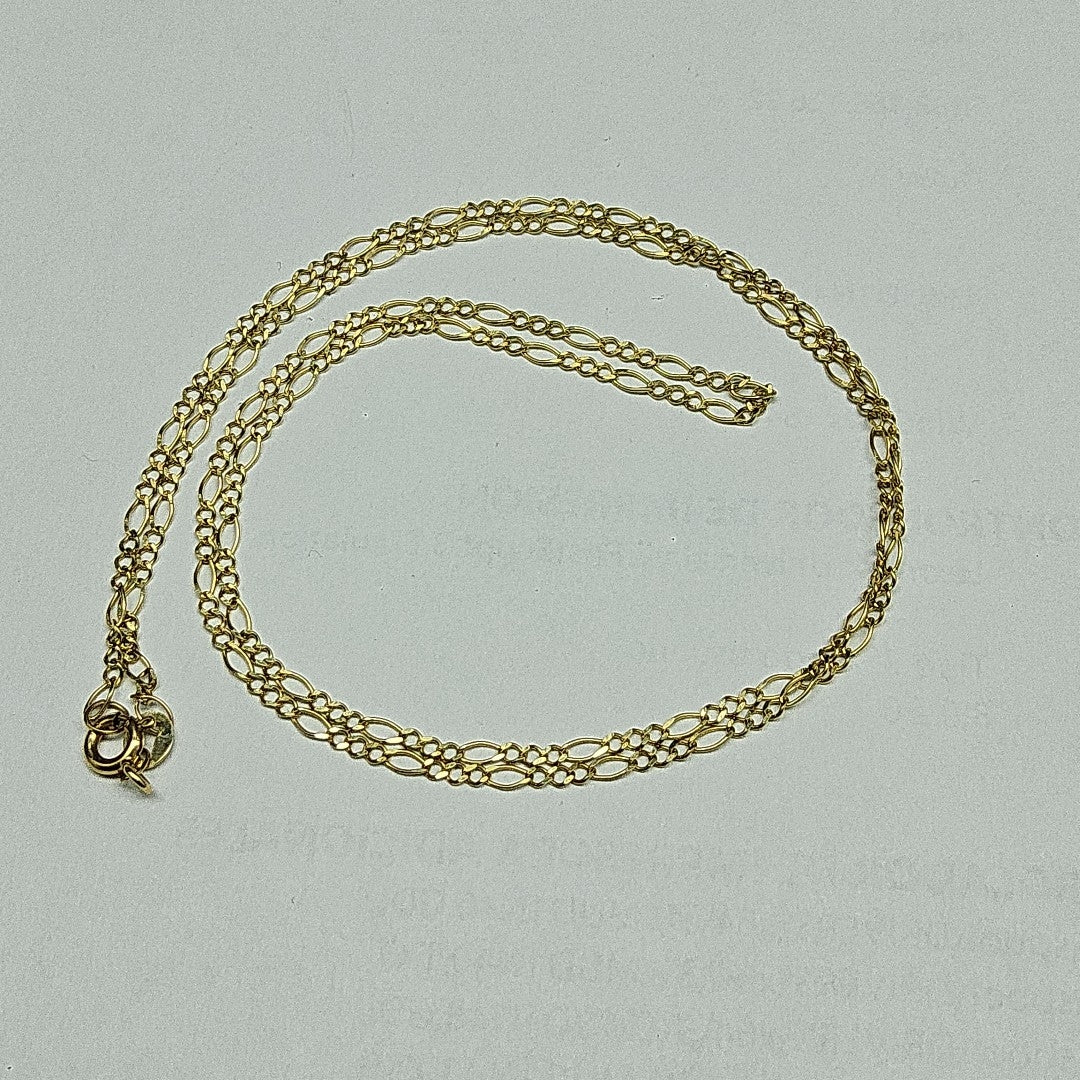 CADENA TEJIDO 3X1 14K 55 CM 2.4 GR (NUEVO)