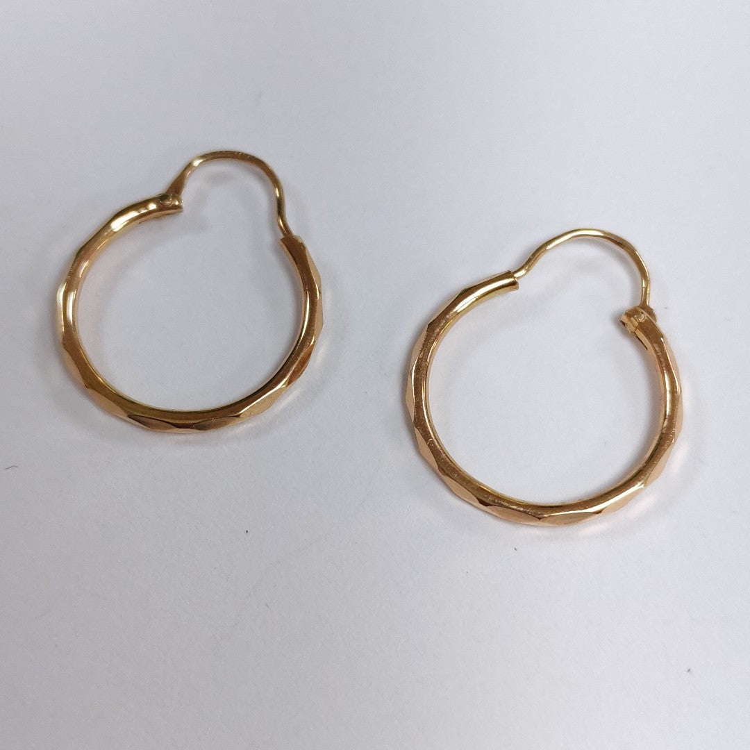 ARRACADAS PAR ORO 14 K 1,50 GRMS (SEMINUEVO)