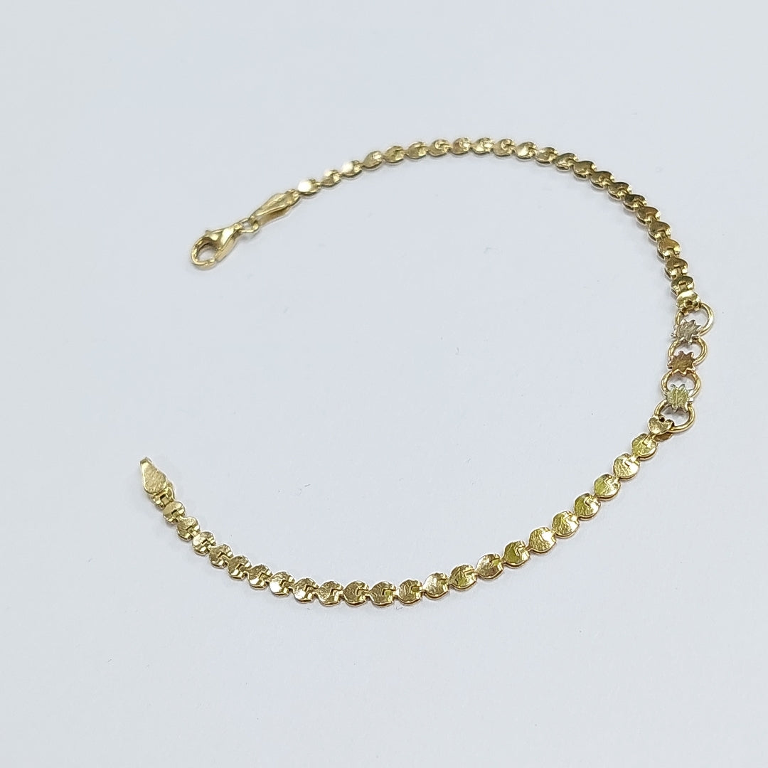 PULSERA ORO, ORO COMBINADO 14 K 2.9 GRMS (SEMINUEVO)