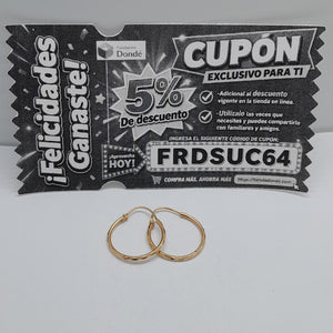 ARRACADAS PAR ORO 14 K 1,10 GRMS (SEMINUEVO)