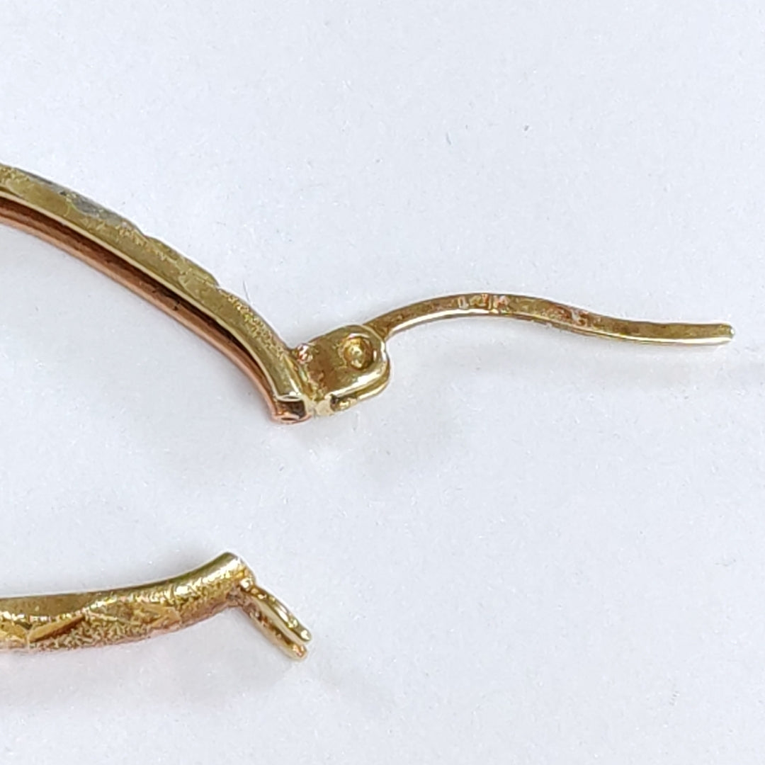 ARRACADAS PAR ORO COMBINADO 14 K 1.8 GRMS (SEMINUEVO)