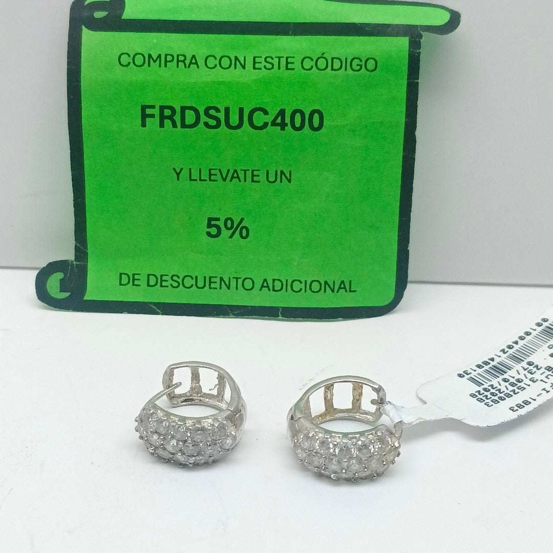 ARRACADAS PAR PLATA 4.3 GRMS (SEMINUEVO)