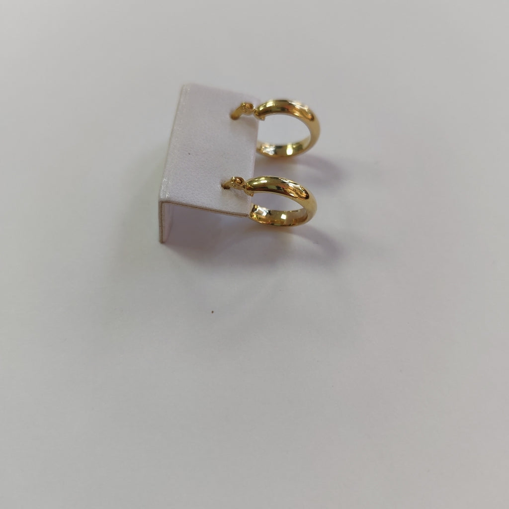 ARETES ARRACADA LISA 14K 1.6 GR (NUEVO)