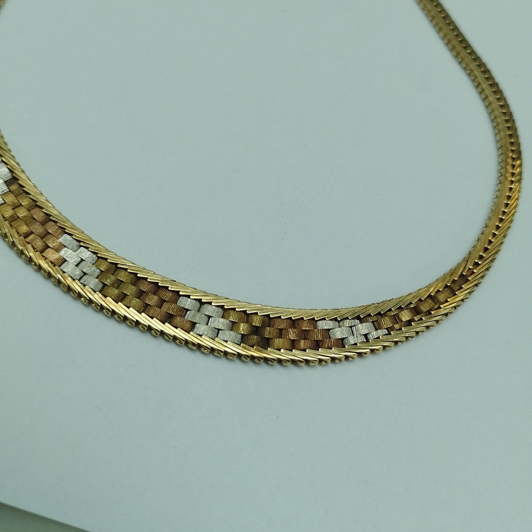 GARGANTILLA ORO,ORO COMBINADO 14 K 29,00 GRMS (SEMINUEVO)